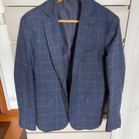 Giacca quadri blu Doppelganger Roma tg. 48