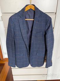 Giacca quadri blu Doppelganger Roma tg. 48