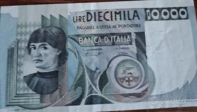 Banconota 10000 Lire Castagno Errore