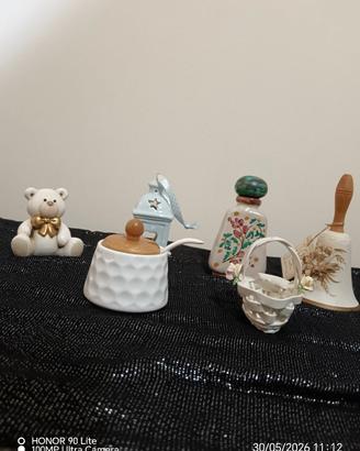 SET 6 PEZZI OGGETTI IN CERAMICA