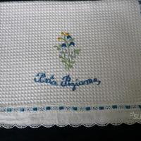 Portapigiama ricamato con pizzo