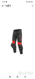 PANTALONI PELLE DAINESE RACING 3 ROSSO FLUO T 54
