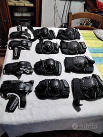 Ginocchiere +gomitiere +guanti paraurti 