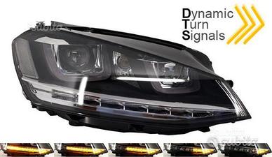 Fari anteriori VW GOLF 7 LED GTD GTI GTE 4 COLORI