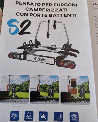 Portabici da gancio traino VSV S2 per furfo i/camp