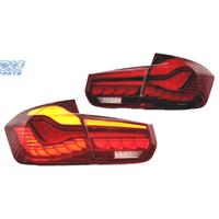 FANALI BMW F30 FULL LED LIGHT BAR OLED ROSSO