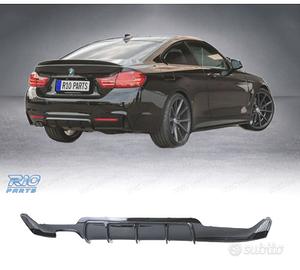 DIFFUSORE BMW F32 F33 F36 LOOK M PERFORMANCE NERO 
