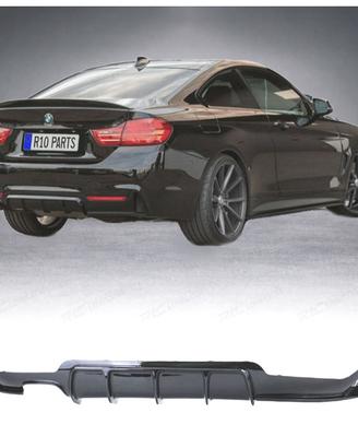 DIFFUSORE BMW F32 F33 F36 LOOK M PERFORMANCE NERO 