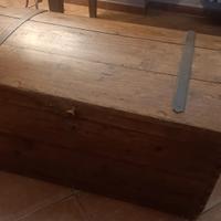 Baule in legno 100x55x55