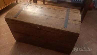 Baule in legno 100x55x55