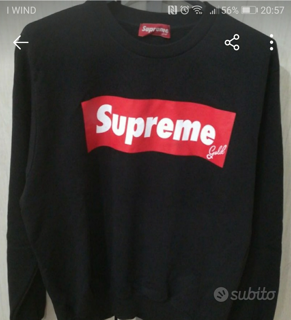 Felpa supreme prezzo originale online