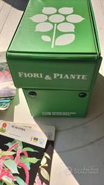 Schedario fiori e piante anni 70