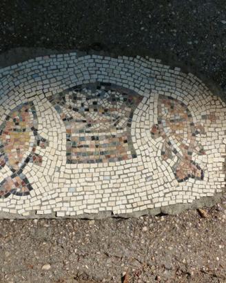 Mosaico "Due pesci" cm. 42x69 - cod.07