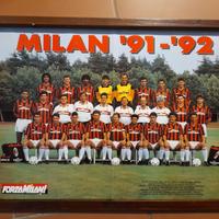 POSTER MILAN CALCIO QUARTO LOTTO LOTTO 19-24