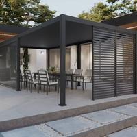3 pareti laterali ombreggianti per pergola