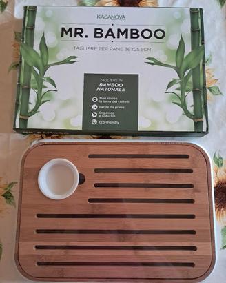 tagliere per il pane in bamboo
