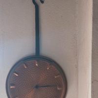 orologio da parete vintage in rame