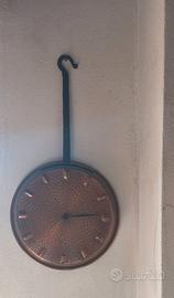 orologio da parete vintage in rame