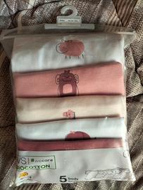 Abbigliamento body 5 pezzi nuovi