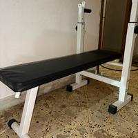 panca con supporto per bilanciere