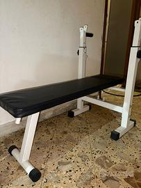 panca con supporto per bilanciere