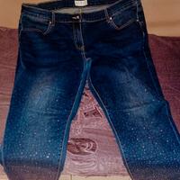 jeans con strass