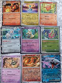 Lotto 9 Carte Pokémon - Veluza ex, Magmortar, 