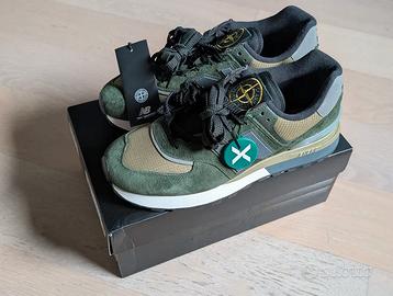 New Balance 574 Legacy Stone Island verde scuro 44