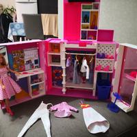 armadio Barbie con bambola