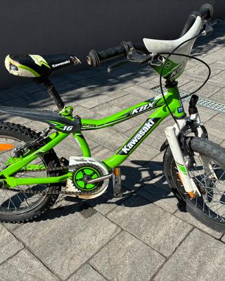 Bicicletta 16 pollici Kawasaki