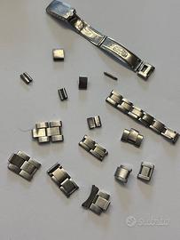 Maglie bracciale Rolex vintage rivettate,ripiegate