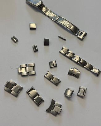 Maglie bracciale Rolex vintage rivettate,ripiegate