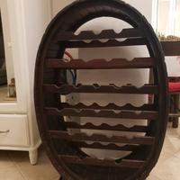 Cantinetta portabottiglie in legno