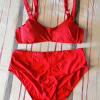 Costume rosso comodo a vita alta Piombo (2-S/3-M)