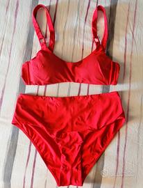 Costume rosso comodo a vita alta Piombo (2-S/3-M)