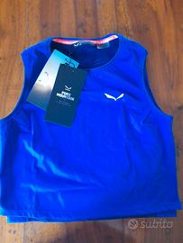 Salewa. Top corto senza maniche donna. NUOVO