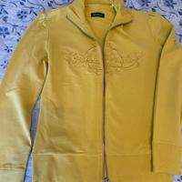 Guess Jeans Felpa Cotone Gialla -Taglia M