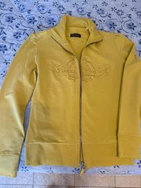 Guess Jeans Felpa Cotone Gialla -Taglia M