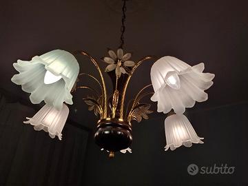 Lampadario più  2 abat-jour