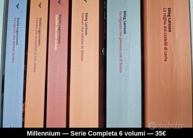 Millennium — serie completa 6 volumi — Larsson & L