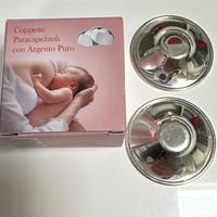 Coppette paracapezzoli allattamento in argento