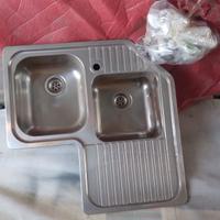 Lavandino acciaio inox ad angolo angolare nuovo