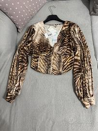 Camicia GUESS colore tigre foresta NUOVA