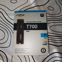 Crucial T700 SSD 2TB PCIe Gen5 NVMe M.2 12.400MB/s