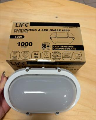 Plafoniera a led ovale