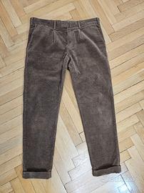 Pantaloni uomo Alcott velluto coste marrone tg 46