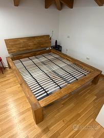 Letto legno massello