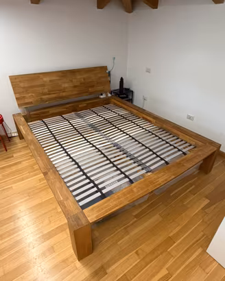 Letto legno massello