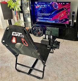 Sedia, volante g29, pedaliera, cambio logitech 29