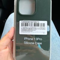 Cover in silicone con logo apple